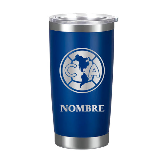 Termo Club América 20oz Azul - Personalizado Nombre