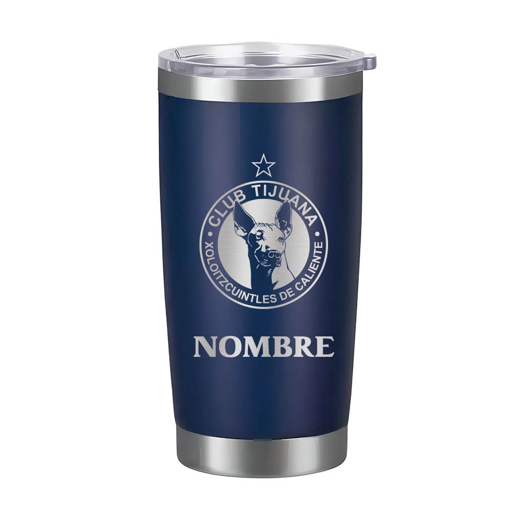 Termo Club Tijuana 20oz Azul Navy - Personalizado Nombre