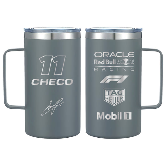 Termo Checo Pérez Red Bull Racing 24oz Gris