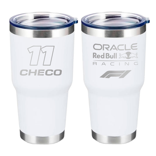 Termo Checo Pérez Red Bull Racing 30oz Blanco