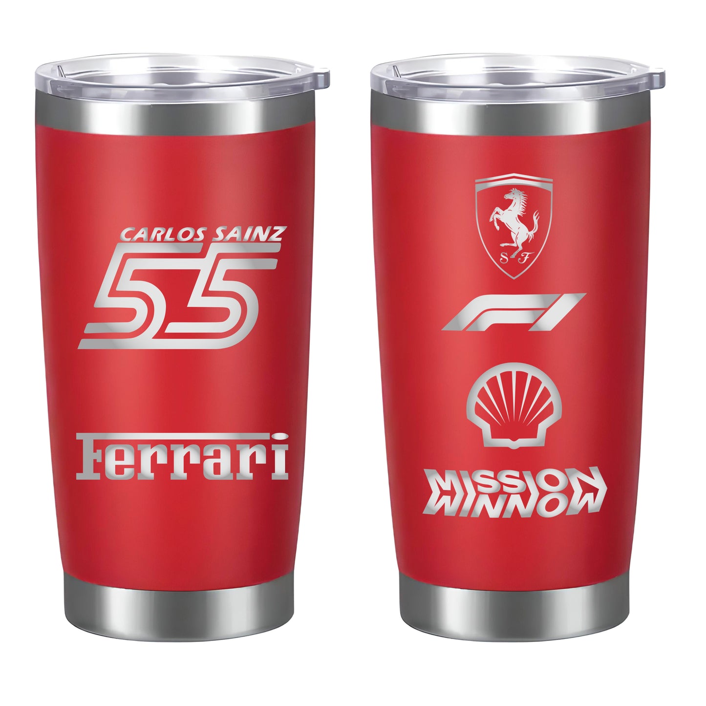 Termo Carlos Sainz Ferrari 20oz Rojo