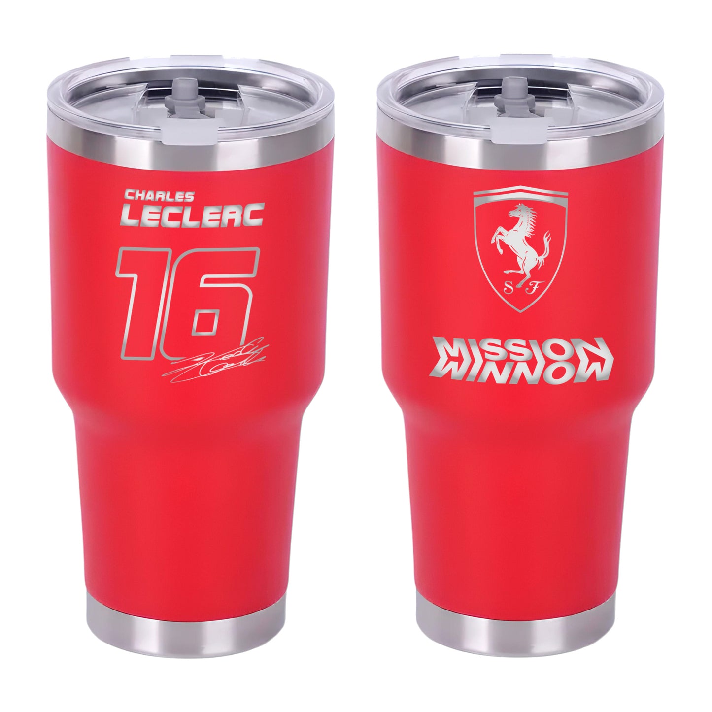 Termo Charles Leclerc Ferrari 30oz Rojo