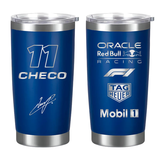 Termo Checo Pérez Red Bull Racing 20oz Azul Marino