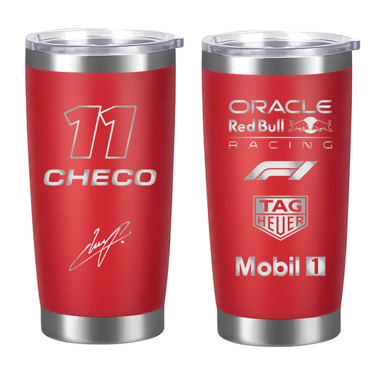 Termo Checo Pérez Red Bull Racing 20oz Rojo